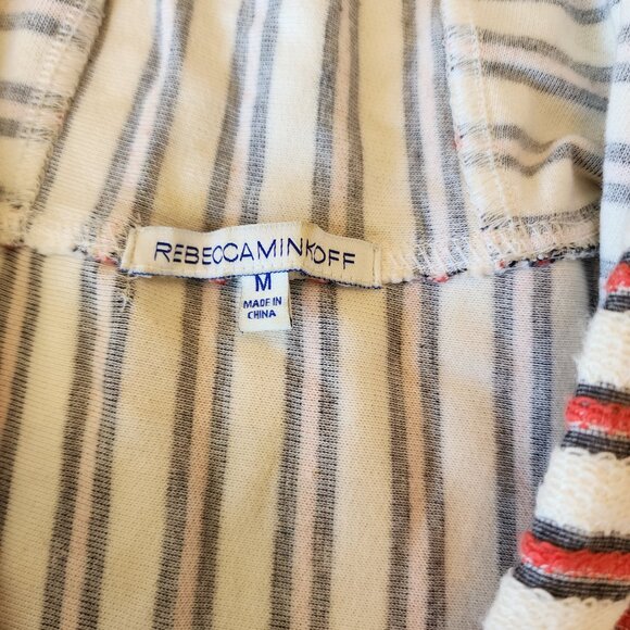 Rebecca Minkoff Striped Terry Cloth Hoodie - Medium - Picture 3 of 8